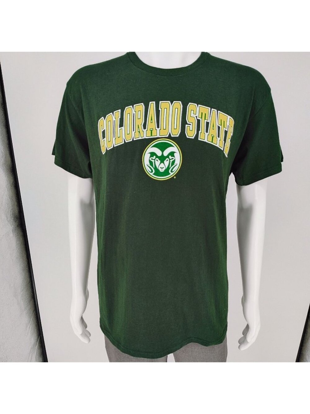 Fanatics Colorado State Rams Logo Green Graphic T-Shirt (Large)